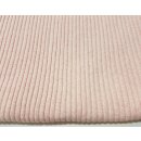 Strickbündchen grob, Schlauchware , uni rosa meliert