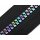 schwarz 1 St&uuml;ck Jacken Rei&szlig;verschluss  40 cm - teilbar- Rainbow / Regenbogen
