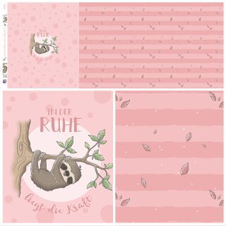 Bio Jersey Ferdinand der Faulpelz rosa