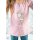 B Ware Jersey Panel Waldtiere Fuchs und Reh rosa