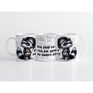 Tasse - Emo Waschbär - Ich bleib so wie ich bin