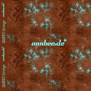 Reststück 1,20 m Jersey Sweet Grunge braun