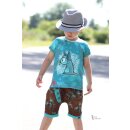 Reststück 1,20 m Jersey Sweet Grunge braun