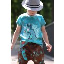 Reststück 1,20 m Jersey Sweet Grunge braun