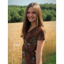 Reststück 1,20 m Jersey Sweet Grunge braun