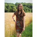 Reststück 1,20 m Jersey Sweet Grunge braun