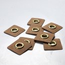 Aufnäh Ösen - 8mm - gold - 2 Stück