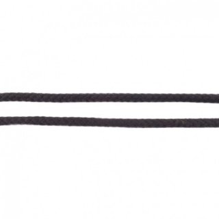 Baumwollkordel geflochten rund 8 mm schwarz