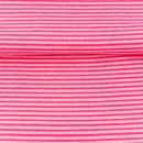 Bündchen Streifen, Schlauchware , pink